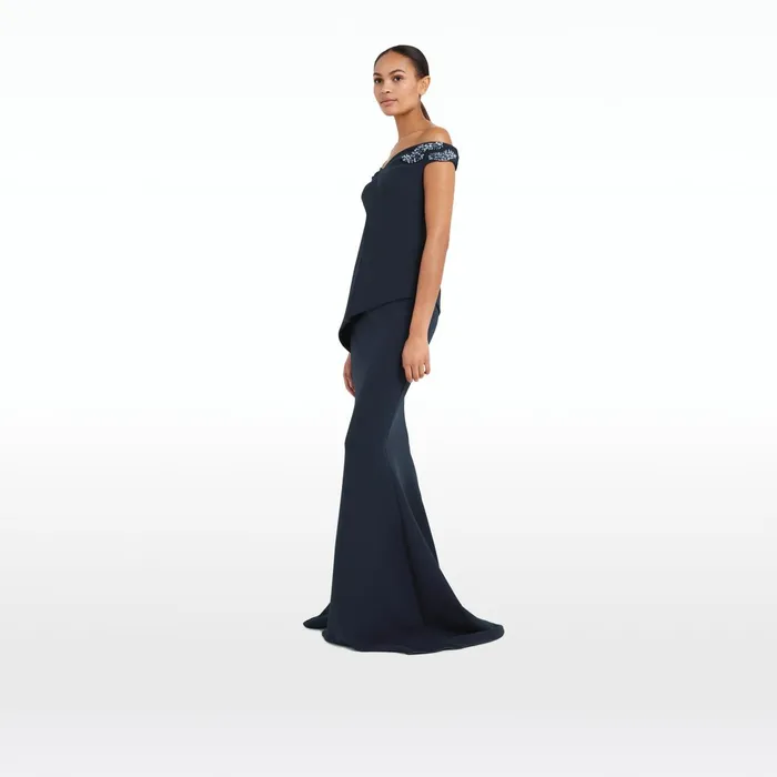 Safiyaa Gayeta Midnight Navy Skirt Women Skirts