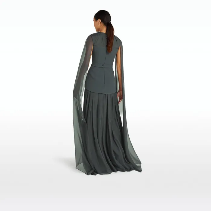 Safiyaa Gloria Graphite Long Dress Women Dresses