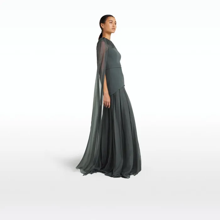 Safiyaa Gloria Graphite Long Dress Women Dresses