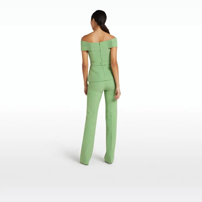 Safiyaa Goldie Sage Trousers Women Trousers
