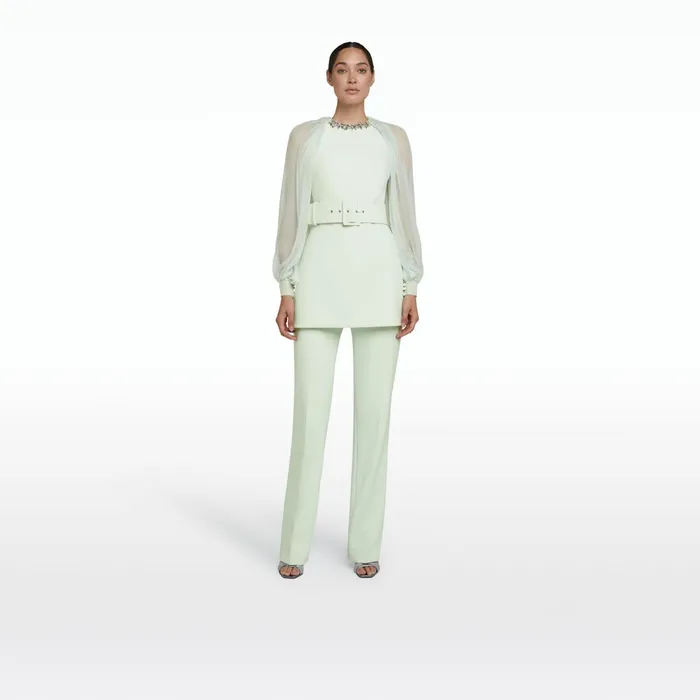 Safiyaa Goldie Spearmint Trousers Women Trousers