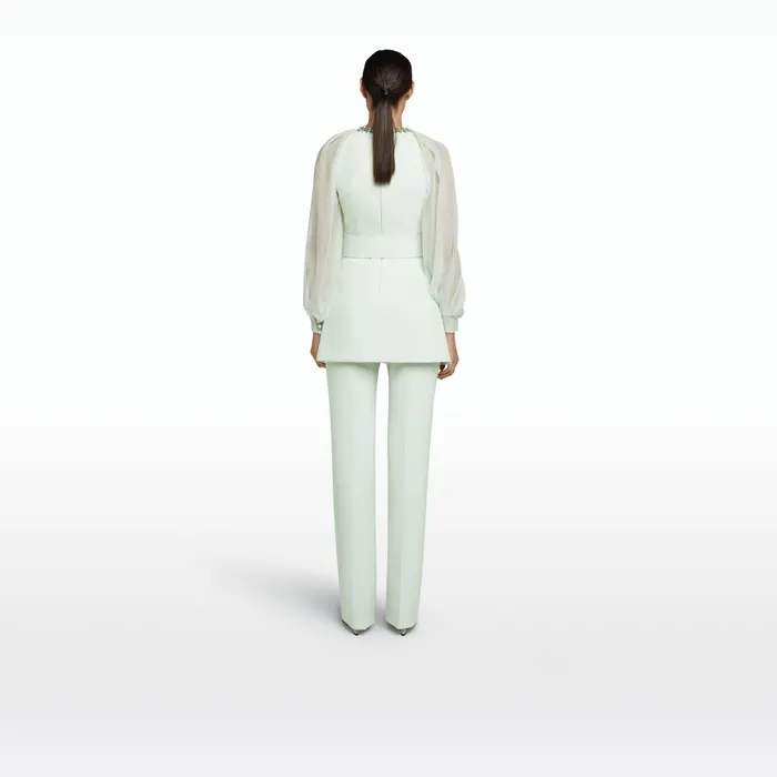 Safiyaa Goldie Spearmint Trousers Women Trousers