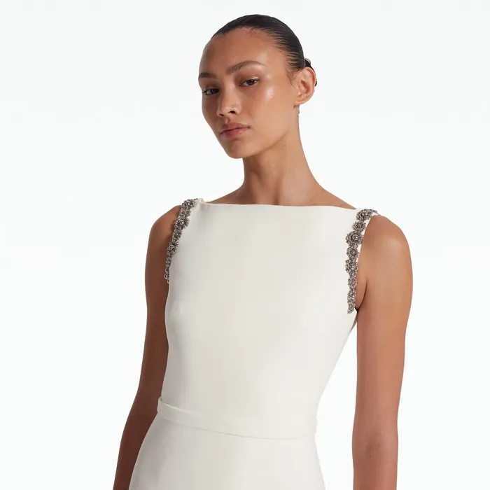 Safiyaa Grena Ivory Short Dress Women Dresses