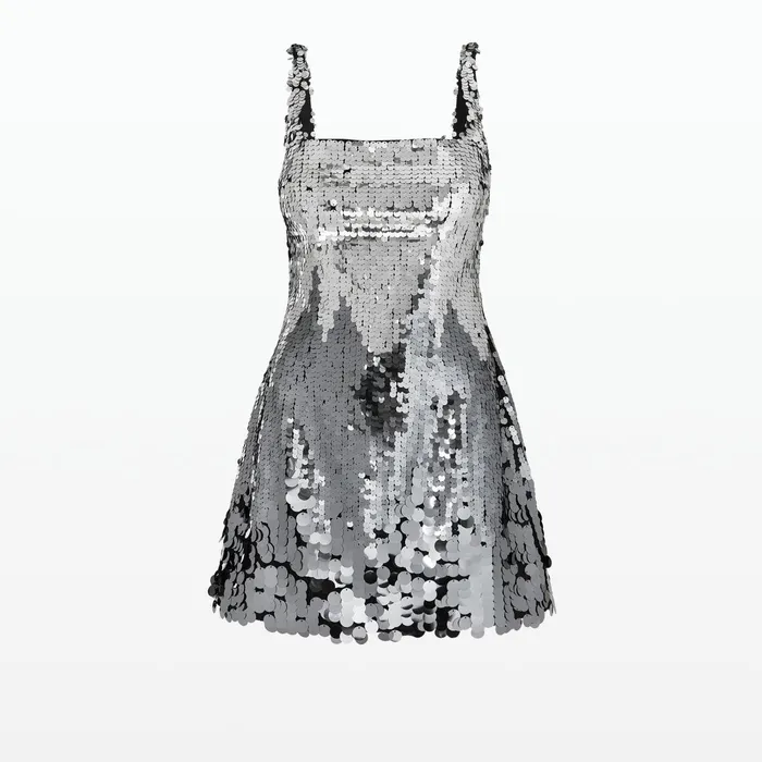 Safiyaa Guida Gunmetal Short Dress Women Dresses