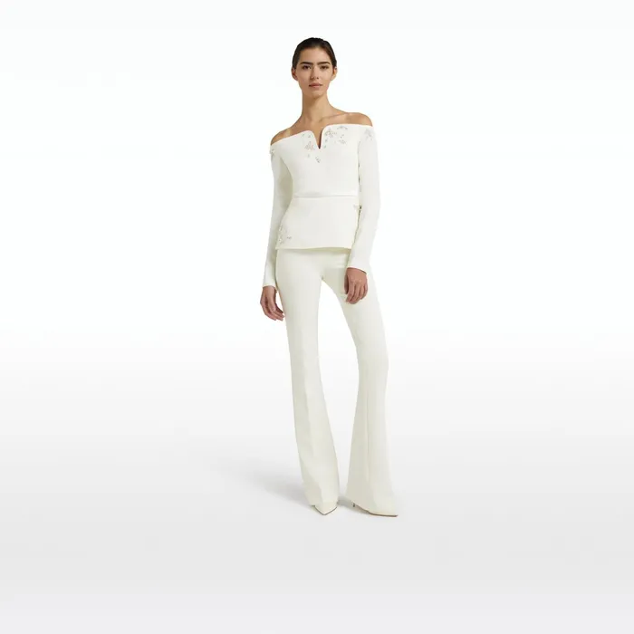 Safiyaa Guida Ivory Top Women Tops