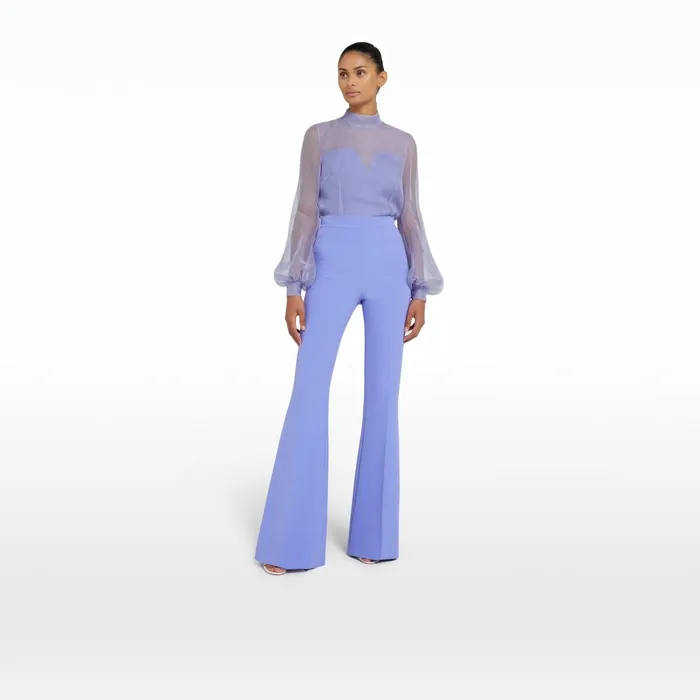 Safiyaa Halluana Blue Iris Trousers Women Trousers