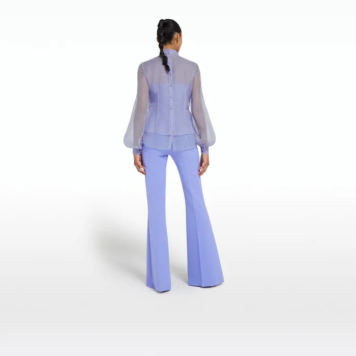 Safiyaa Halluana Blue Iris Trousers Women Trousers