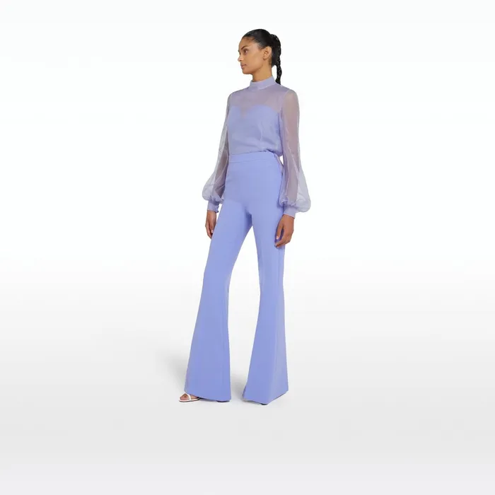 Safiyaa Halluana Blue Iris Trousers Women Trousers