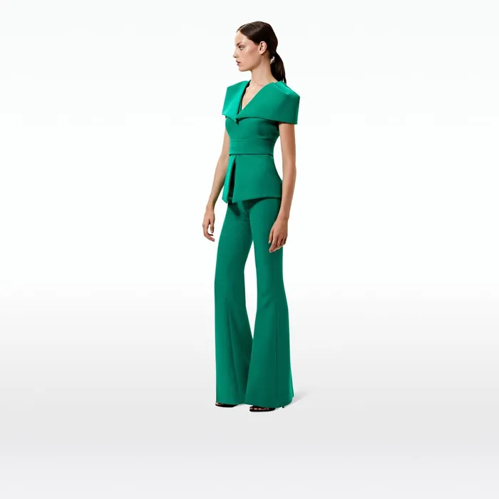 Safiyaa Halluana Emerald Trousers Women Trousers