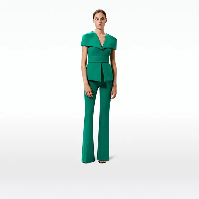 Safiyaa Halluana Emerald Trousers Women Trousers