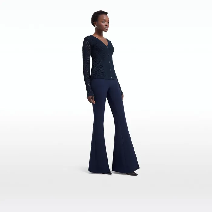 Safiyaa Halluana Maritime Blue Trousers Women Trousers