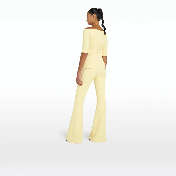 Safiyaa Halluana Pale Primrose Trousers Women Trousers