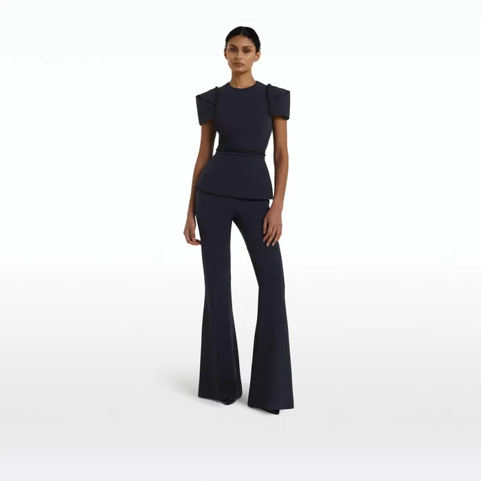 Safiyaa Halo Midnight Navy Top Women Tops