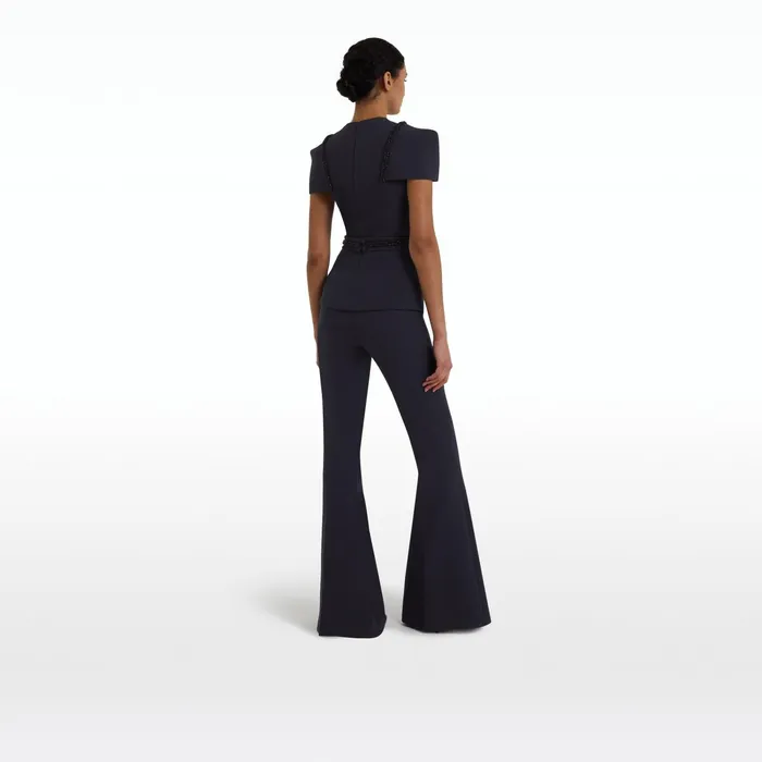 Safiyaa Halo Midnight Navy Top Women Tops