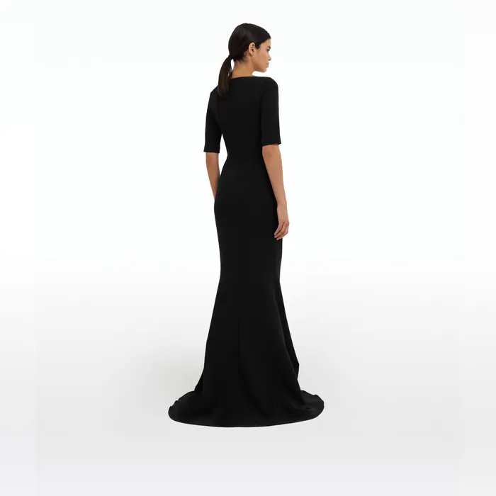 Safiyaa Haven Black Long Dress Women Dresses