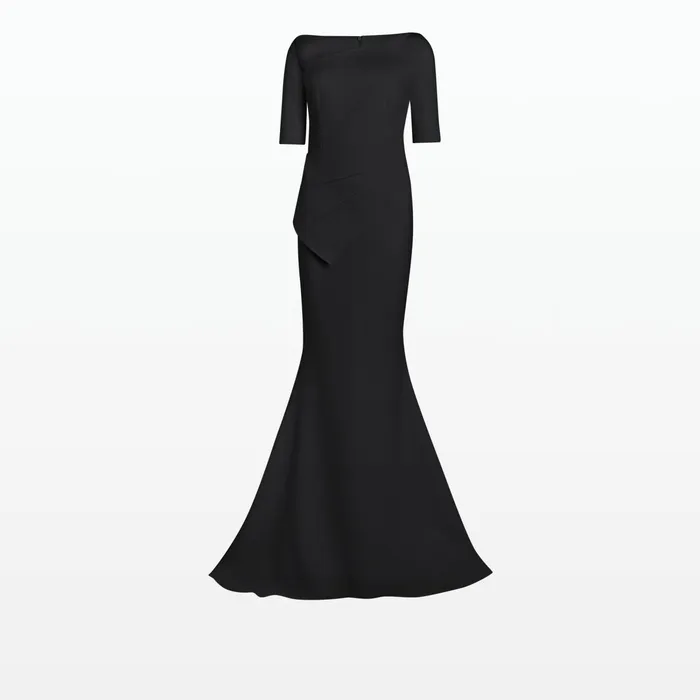 Safiyaa Haven Black Long Dress Women Dresses