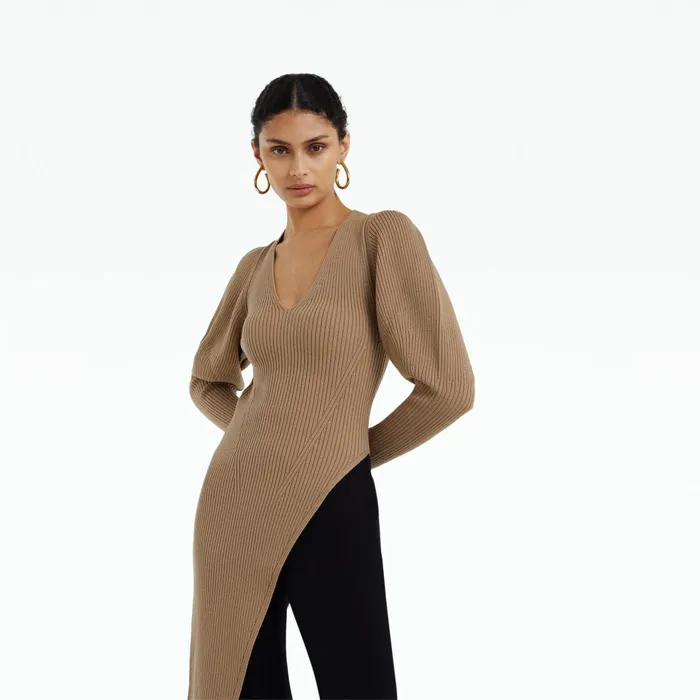Safiyaa Honore Trench Knit Women Tops