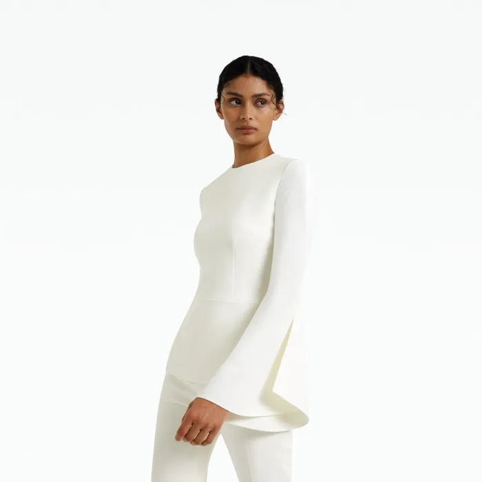 Safiyaa Ida Ivory Top Women Tops