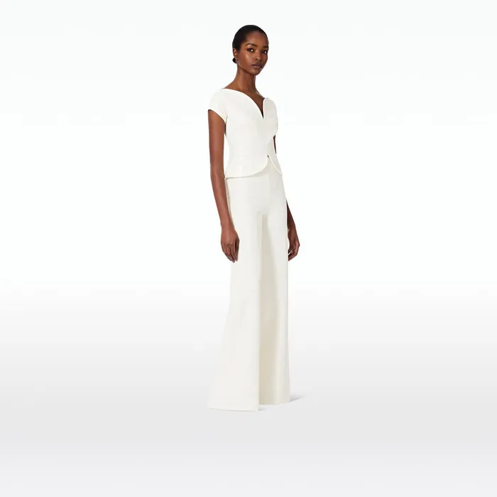 Safiyaa Irina Ivory Trousers Women Trousers