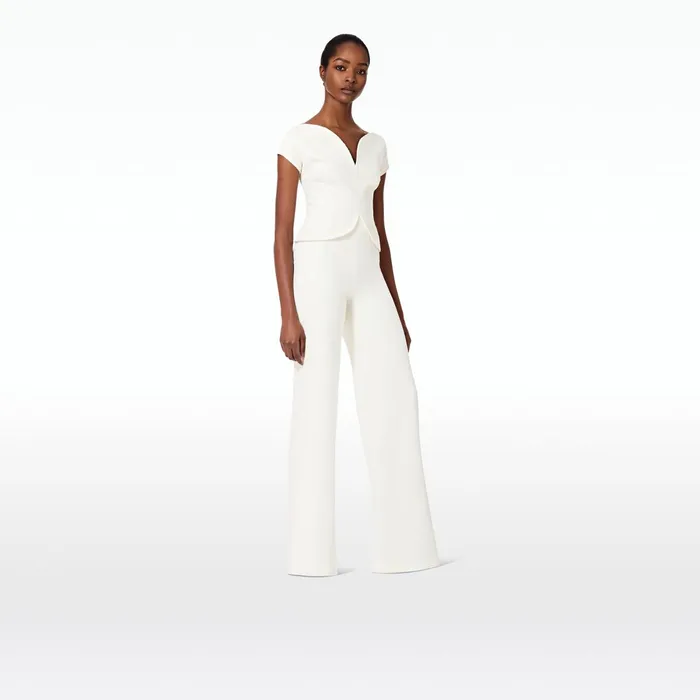 Safiyaa Irina Ivory Trousers Women Trousers