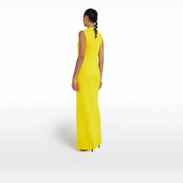 Safiyaa Iris Canary Long Dress Women Dresses