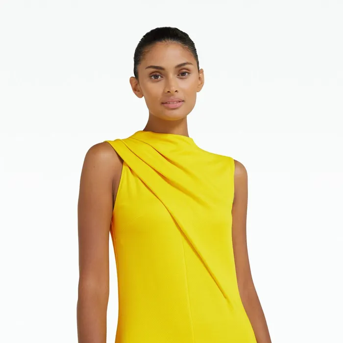 Safiyaa Iris Canary Long Dress Women Dresses