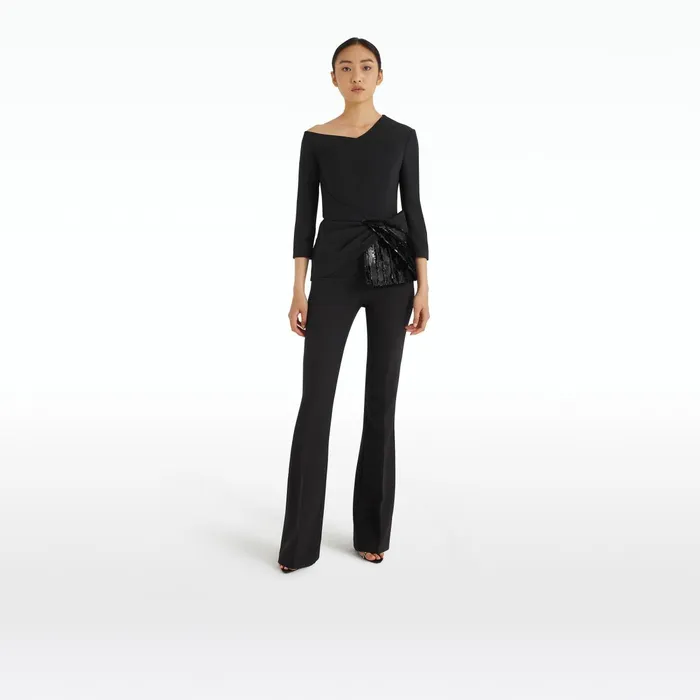 Safiyaa Juah Black Top Women Tops