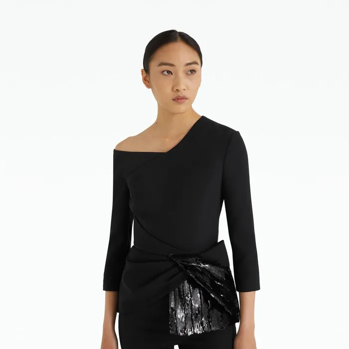 Safiyaa Juah Black Top Women Tops