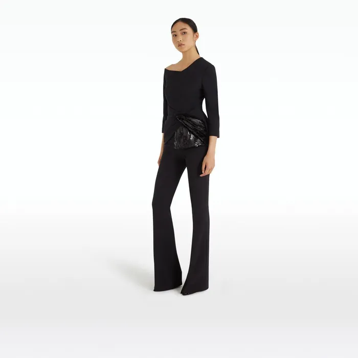 Safiyaa Juah Black Top Women Tops