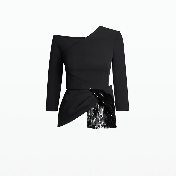 Safiyaa Juah Black Top Women Tops