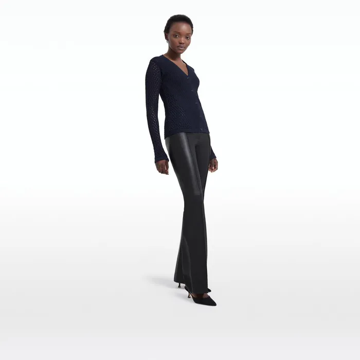 Safiyaa Keziah Navy Knit Top Women Tops