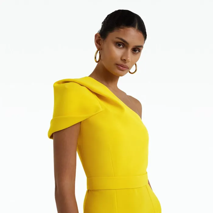Safiyaa Kora Canary Long Dress Women Dresses