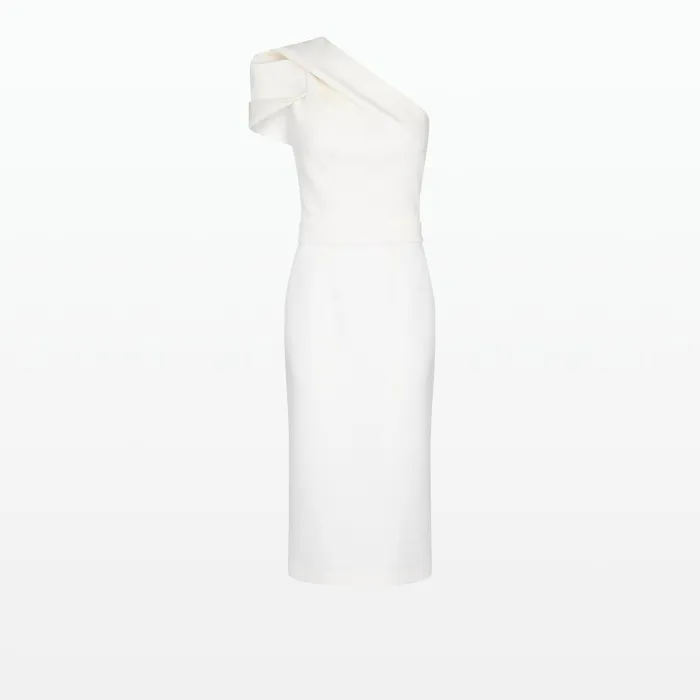 Safiyaa Kora Ivory Midi Dress Women Dresses