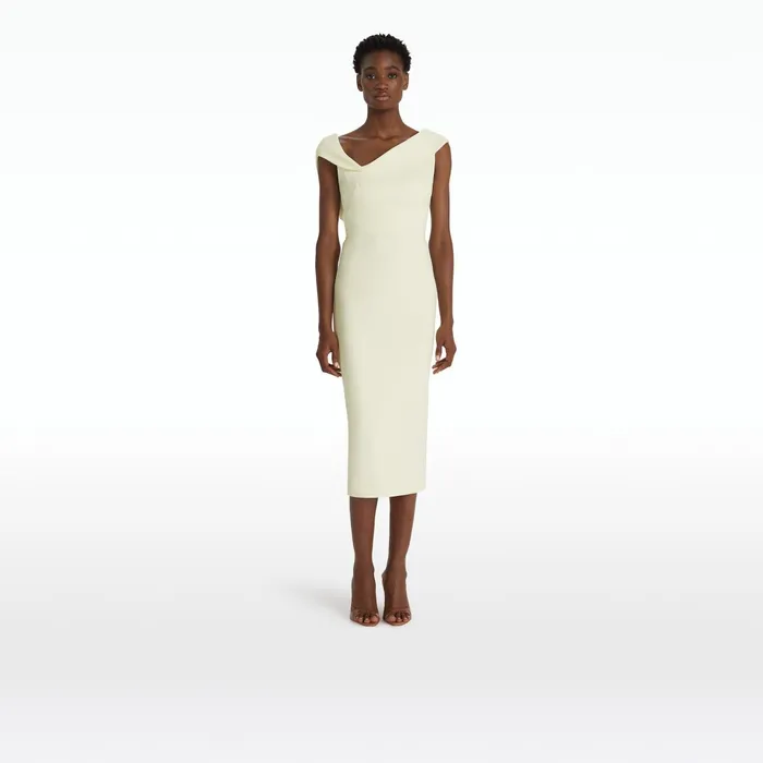 Safiyaa Koral Sorbet Midi Dress Women Dresses