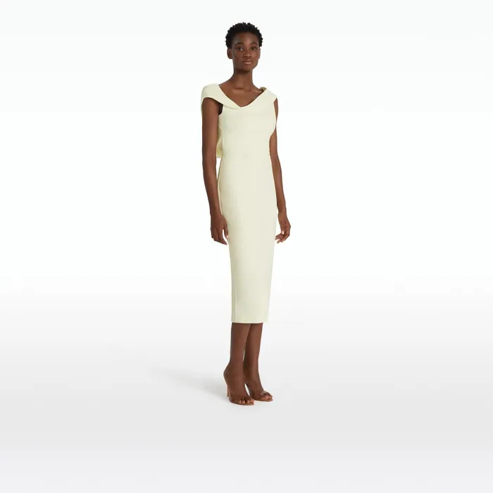 Safiyaa Koral Sorbet Midi Dress Women Dresses