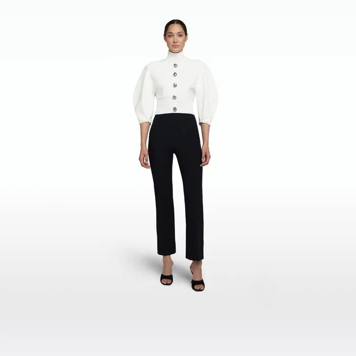 Safiyaa Lena Ivory Knit Top Women Knitwear