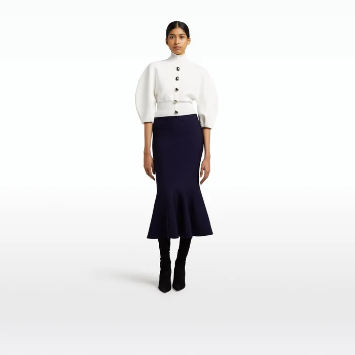 Safiyaa Lena Ivory Knit Top Women Knitwear