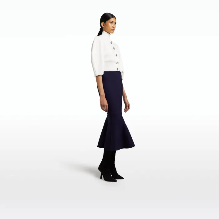 Safiyaa Lena Ivory Knit Top Women Knitwear