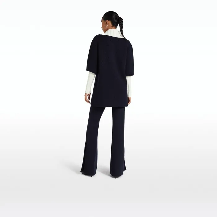 Safiyaa Leonie Navy and Ivory Knit Women Tops