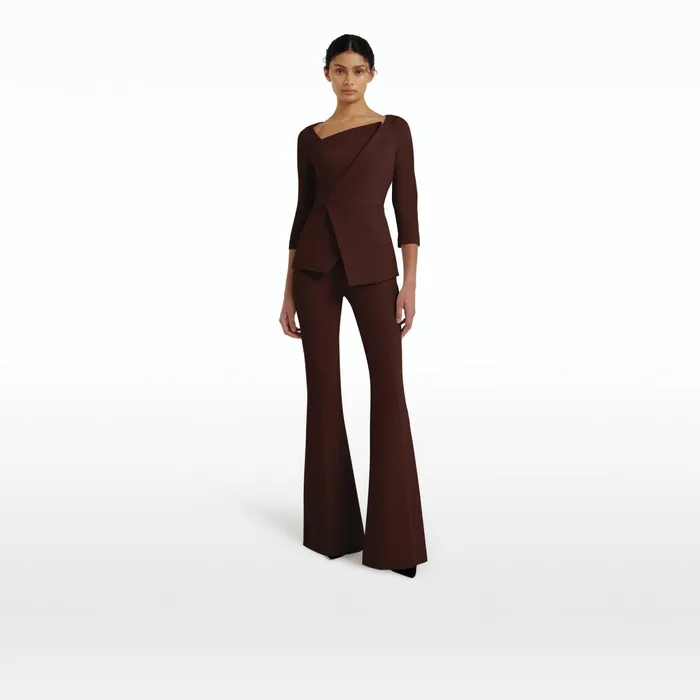 Safiyaa Lilian Pecan Brown Top Women Tops