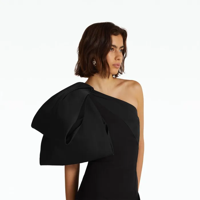 Safiyaa Maelys Black Long Dress Women Dresses