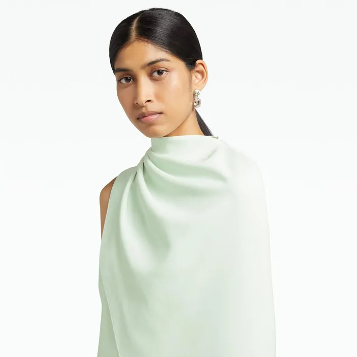 Safiyaa Margareta Spearmint Short Dress Women Dresses
