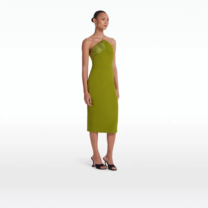 Safiyaa Marine Calla Midi Dress Women Dresses