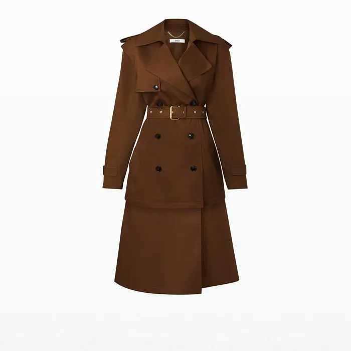 Safiyaa Merrik Deep Brown Modular Coat Women Jackets Coats