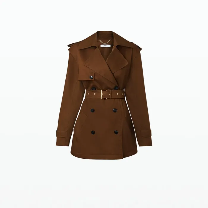 Safiyaa Merrik Deep Brown Modular Coat Women Jackets Coats