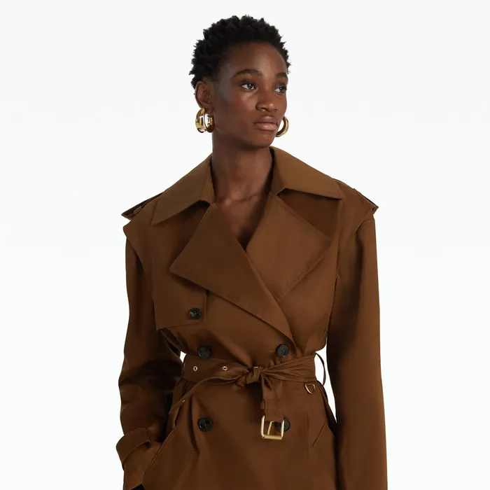 Safiyaa Merrik Deep Brown Modular Coat Women Jackets Coats