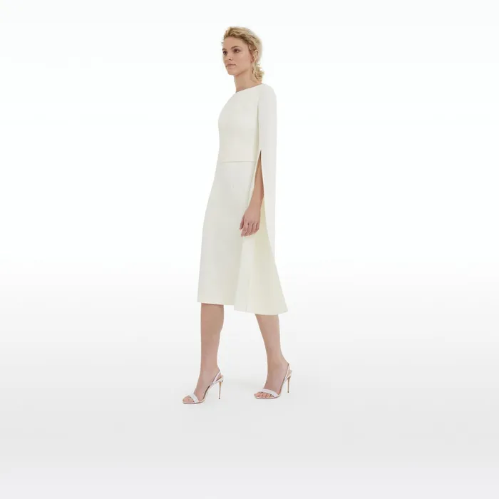 Safiyaa Octavia Flower Bud Embroidered Midi Dress Women Dresses