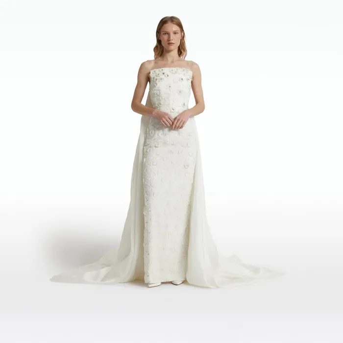 Safiyaa Olena Long Dresses In Ivory Women Dresses