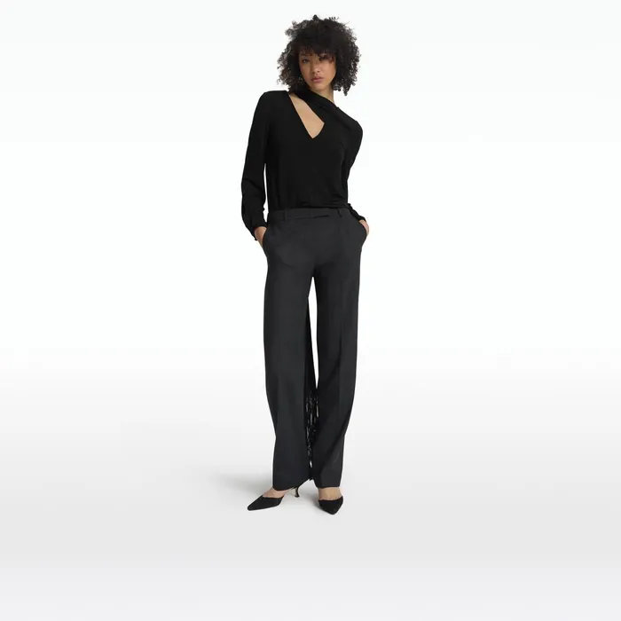 Safiyaa Omari Black Top Women Tops