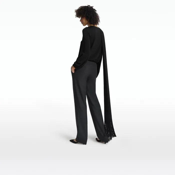 Safiyaa Omari Black Top Women Tops